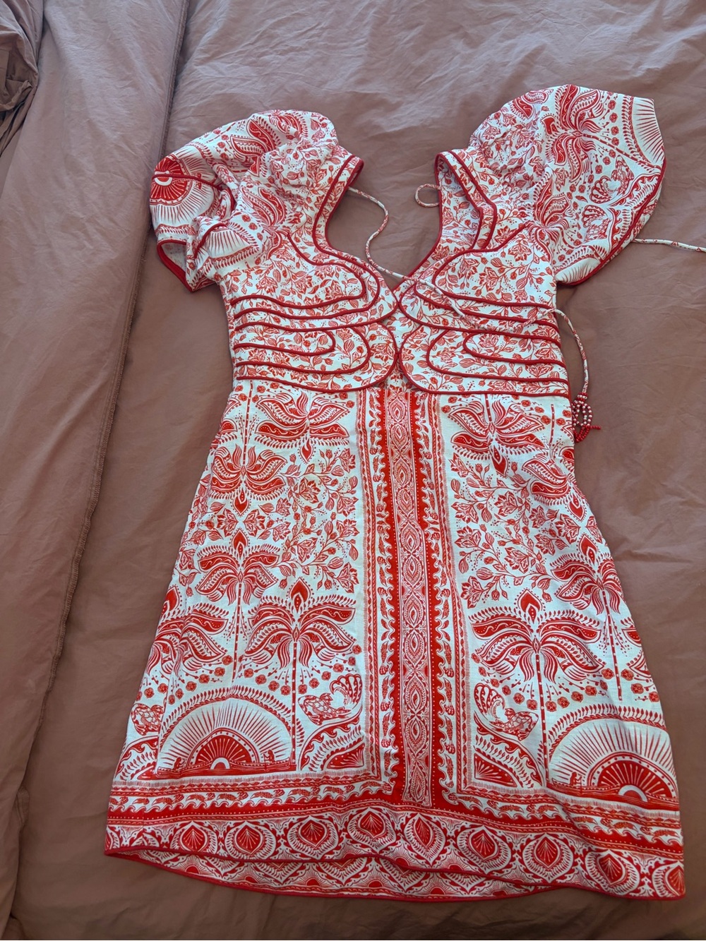 Farm Rio Floral Linen Dress - Picture 3 of 3